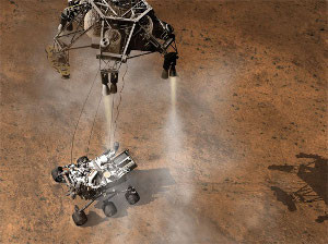 Curiosity NASA марсоход посадка 