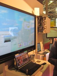 На стенде, посвященном LTE, проходила живая демонстрация возможностей платформы Flexi