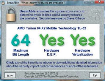 Использование SecurAble для проверки на соответствие требованиям Hyper-V к аппаратным компонентам