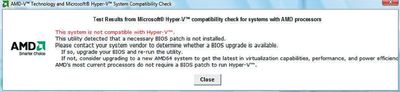 Использование утилиты AMD-V Hyper-V Compatibility Check