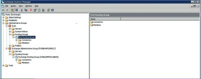 Просмотр групп маршрутизации в смешанной среде из ESM