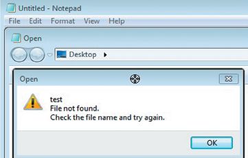Анализ диалогового окна сообщения с помощью средства Find Windows process