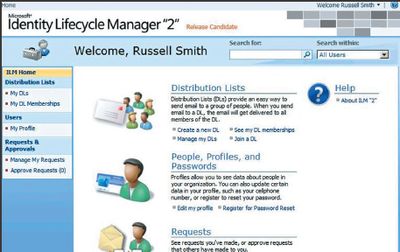 Экран 1. Главный экран ILM