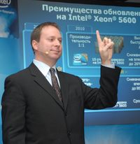 Кирк Скауген уверен:уверен в том, что необходимым для большинства серверных систем сочетанием характеристик обладают процессоры Xeon 