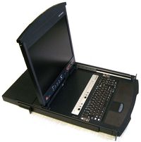 Altusen KL1508NRG — KVM-переключатель, интегрированный с консолью и монитором, предназначен для монтажа в 19-дюймовую стойку