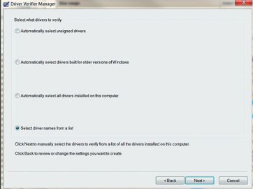 Применение Driver Verifier для отслеживания специфических драйверов с помощью Special Pool