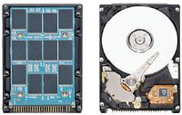 Рисунок 5. SSD имеет производительность примерно 50 тыс. IOPs против 3600 у HDD и на порядок меньшую задержку при доступе.