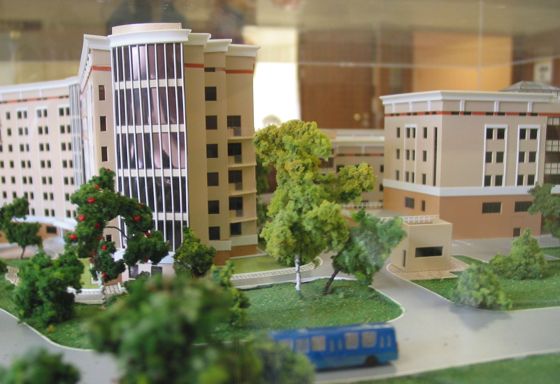 макет медицинского центра МГУ