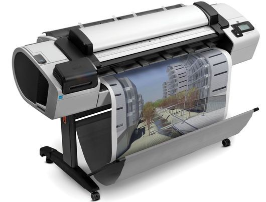 Designjet T2300 с шириной печати 1700 мм представляет собой МФУ с поддержкой работы через Интернет. Фото: HP
