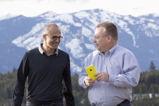 Сатья Наделла и Стивен Элоп