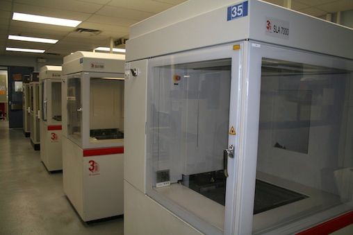 Стереолитографические 3D-принтеры на предприятии Ford в Диборн-Хайтс