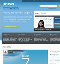 На базе Drupal 7 можно создавать значительно более масштабные сайты, нежели это позволяла система Drupal 6