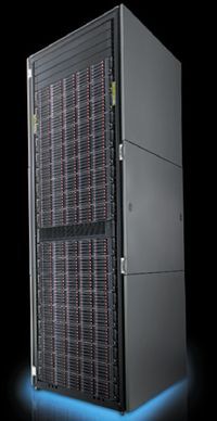 Семейство HP P6000 EVA представлено двумя моделями — P6300 и P6500, основанными на технологии Serial Attached SCSI. Обе модели поддерживают диски малого и большого форм-фактора различной емкости, от 146 Гбайт до 2 Тбайт, и масштабируются от минимальной конфигурации до 450 дисков