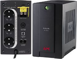 ИСТОЧНИК БЕСПЕРЕБОЙНОГО питания APC Back-UPS 650 на данный момент самый мощный в линейке. Он снабжен как стабилизатором напряжения, так и евророзетками