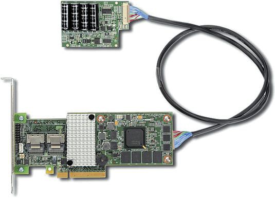 ТЕХНОЛОГИЯ CACHEVAULT предусматривает использование дополнительной платы с конденсаторами и флэш-памятью для хранения кэша 