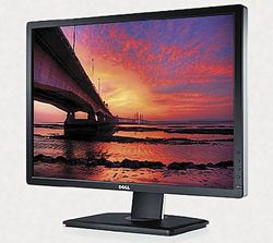 МОНИТОР ULTRASHARP U2412M поворачивается на 90°, что позволяет просматривать документы, графики, новостные ленты и веб-страницы с максимальным комфортом Фото: Dell 