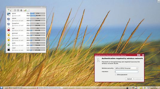 ЗАЩИЩЕННОСТЬ ПРИЛОЖЕНИЙ в Qubes OS обеспечивается за счет изоляции их в виртуальных машинах с разными уровнями полномочий 