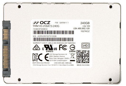 Обзор твердотельного накопителя OCZ Trion 100