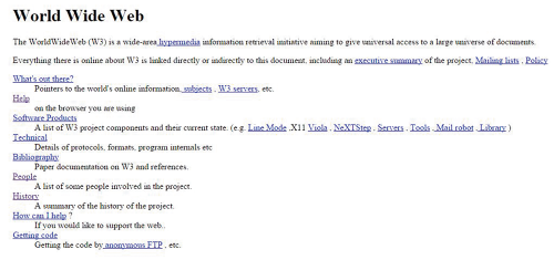 Исполнилось 25 лет первой в мире веб-странице