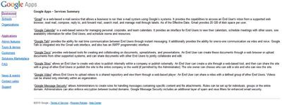 Экран 1. Выбор служб для бизнеса