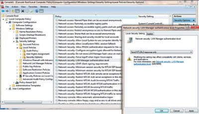 Экран 2. Принудительное включение протокола NTLMv2