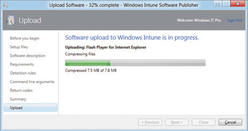 Передача программного продукта в Windows Intune