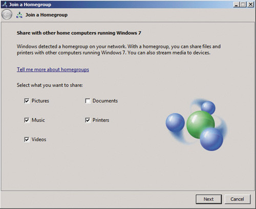 Присоединение к домашней группе