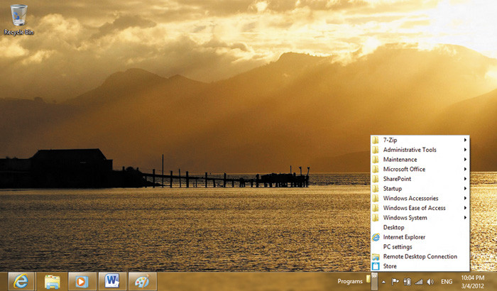 Основное меню
