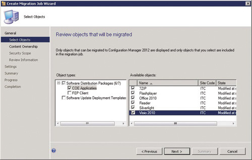 Повторная миграция измененных стандартных пакетов