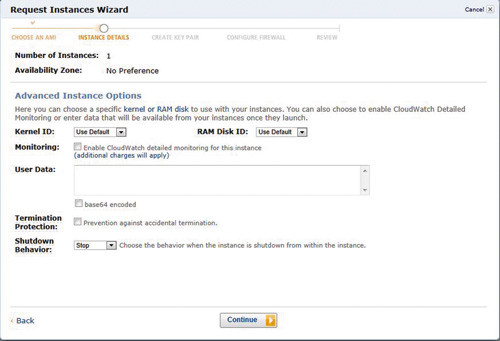 Настройка параметров экземпляра