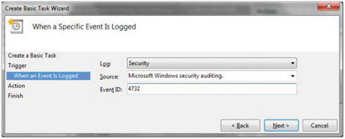 Подробности триггера зарегистрированного события