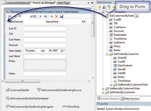 Добавление к форме