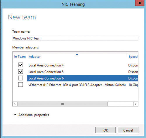Настройка объединения сетевых плат