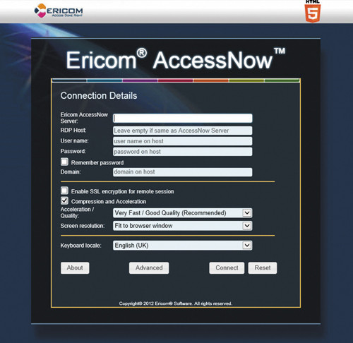 Подключение с помощью AccessNow к?удаленному рабочему столу из окна браузера