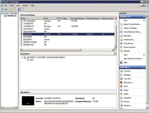 Наблюдение за использованием динамической памяти в Hyper-V Manager