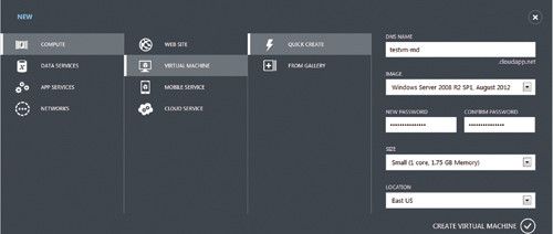 Создание новой виртуальной машины