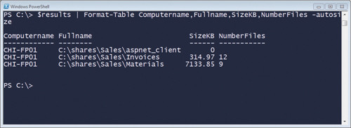 Вывод в виде таблицы