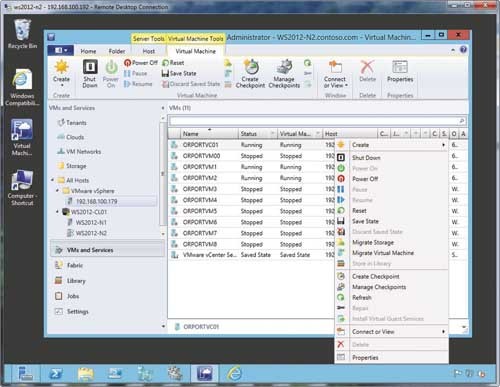 Загрузка виртуальных машин ESXi в консоль VMM