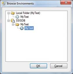 Выбор окружения при сопоставлении параметра проекта переменной окружения