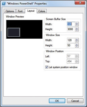 Вкладка Layout