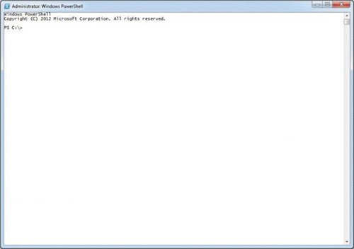 Измененное окно PowerShell