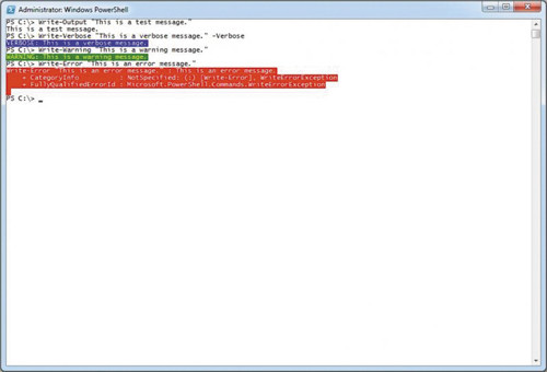 Изменение настроек цвета стандартных сообщений
