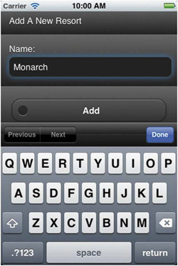 Добавление страницы A New Resort на iPhone