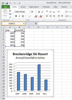 Рабочая книга Microsoft Excel, открытая в клиентском приложении Excel Client App