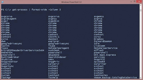 Вывод Format-Wide в три столбца