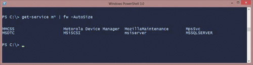 Результаты работы параметра -AutoSize
