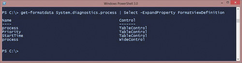 Получение имен представлений