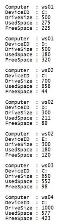 Данные, хранимые в массиве $SystemInfo