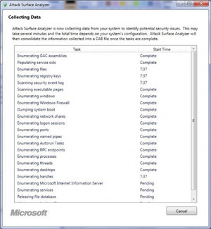 Рабочий экран анализатора во время сбора данных