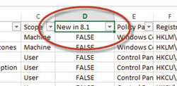 Столбец New in Windows 8.1